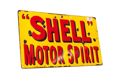 Lot 202 - Shell Motor Spirit Enamel Sign