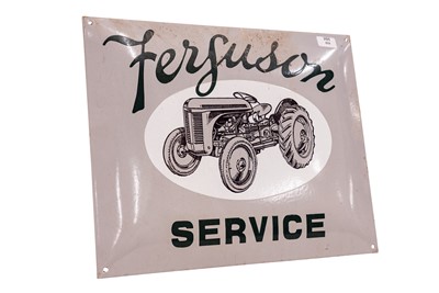 Lot 203 - Ferguson Service Enamel Sign