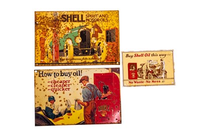 Lot 205 - Three Shell Garage Signs