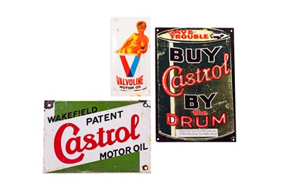 Lot 206 - Three Oil Signs