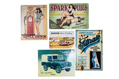 Lot 210 - Five Assorted Garage Signs