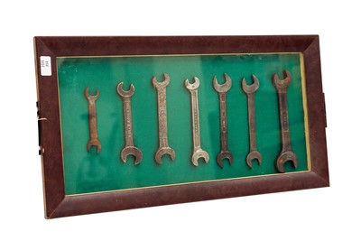 Lot 212 - Framed and Glazed Display of Branded Spanners