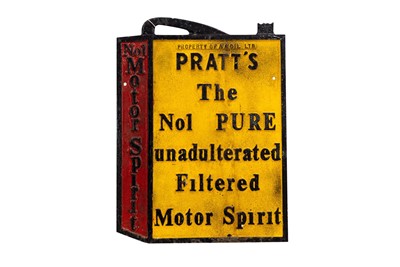 Lot 221 - Pratt’s Motor Spirit Sign