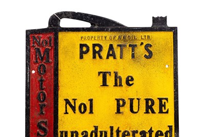 Lot 221 - Pratt’s Motor Spirit Sign