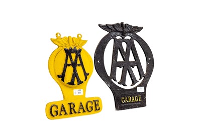 Lot 222 - Two AA Garage Signs