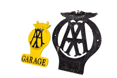 Lot 222 - Two AA Garage Signs