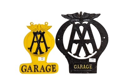 Lot 222 - Two AA Garage Signs