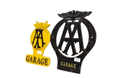 Lot 222 - Two AA Garage Signs