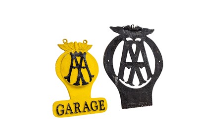 Lot 222 - Two AA Garage Signs