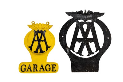 Lot 222 - Two AA Garage Signs