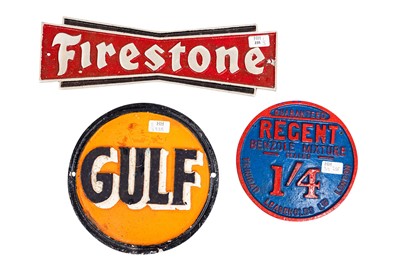 Lot 235 - Three Cast Garage Signs