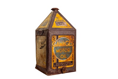 Lot 245 - Gamages Motor Oil 5-Gallon Pyramid Can