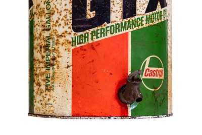 Lot 250 - Three Castrol 5-Gallon Oil Drums