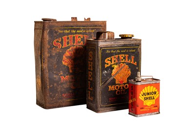 Lot 257 - Three Shell Oil Cans
