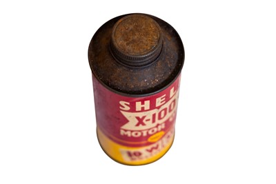 Lot 274 - Two Shell X-100 Motor Oil Cans