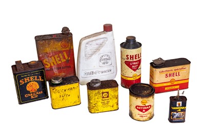 Lot 275 - Six Shell Oil Cans