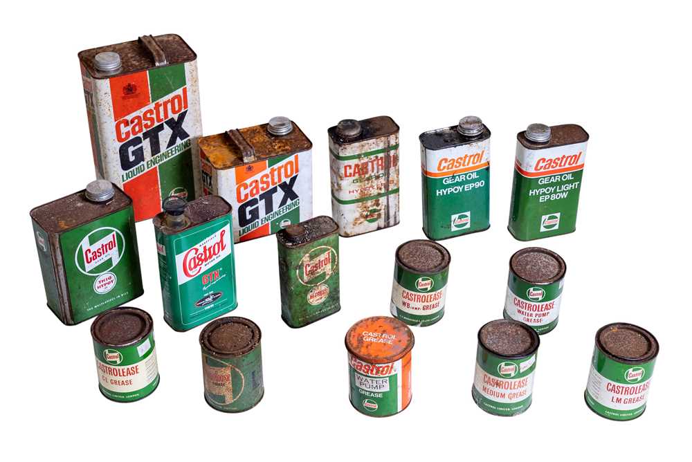 Lot 276 - Quantity of Castrol Oil and Grease Cans