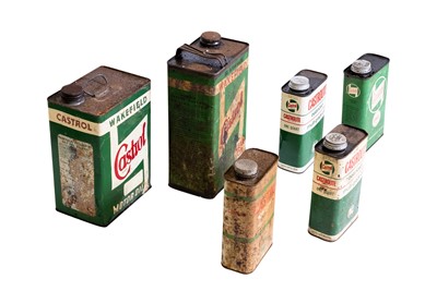 Lot 278 - Six Castrol Oil Cans