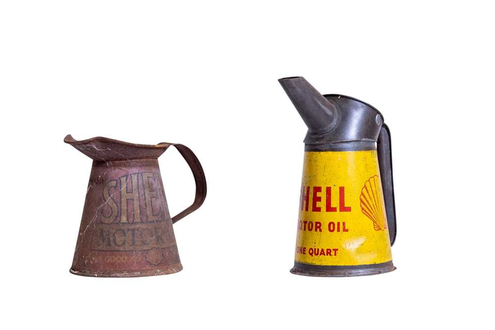 Lot 283 - Two Shell Oil Pourers
