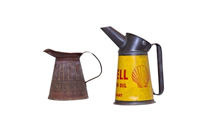 Lot 283 - Two Shell Oil Pourers