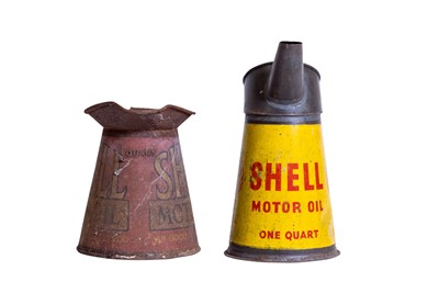 Lot 283 - Two Shell Oil Pourers