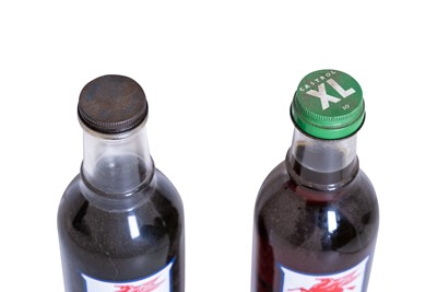 Lot 291 - Two Mobiloil Glass Oil Bottles