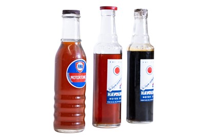 Lot 292 - Three Glass Oil Bottles