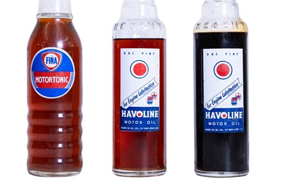 Lot 292 - Three Glass Oil Bottles