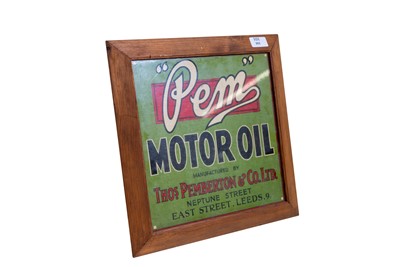 Lot 303 - Pem Motor Oil Advertising Poster