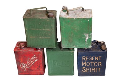 Lot 309 - Five Two-Gallon Petrol Cans