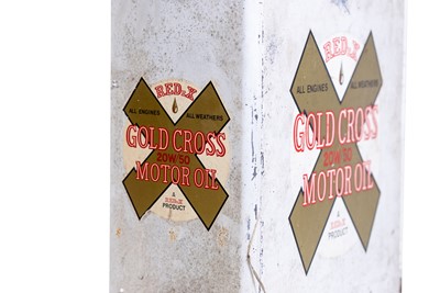 Lot 313 - Redex Gold Cross Motor Oil Wall Cabinet