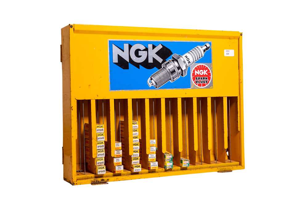Lot 314 - NGK Spark Plugs Wall Display Cabinet