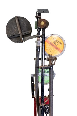 Lot 316 - Bowser Skeleton Hand-Crank Petrol Pump