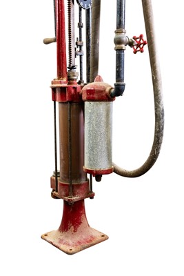 Lot 316 - Bowser Skeleton Hand-Crank Petrol Pump