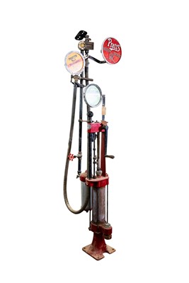 Lot 316 - Bowser Skeleton Hand-Crank Petrol Pump