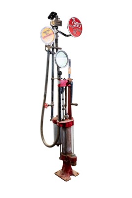 Lot 316 - Bowser Skeleton Hand-Crank Petrol Pump