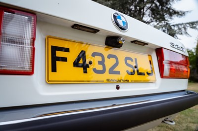 Lot 74 - 1988 BMW 320i Convertible