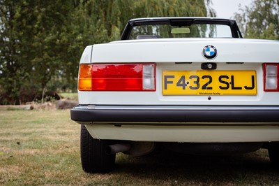 Lot 74 - 1988 BMW 320i Convertible