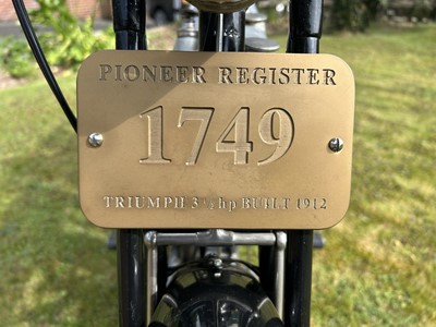 Lot 319 - 1912 Triumph 3½HP