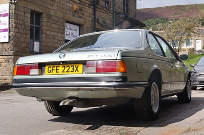 Lot 125 - 1982 BMW 635 CSi