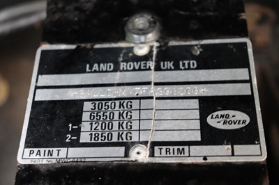 Lot 92 - 1989 Land Rover Defender 110