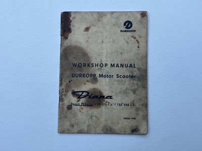 Lot 107 - 1960 Durkopp Diana TS Sport Mk2