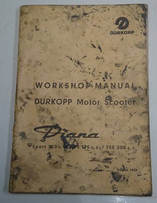 Lot 133 - 1954-62 Durkopp Diana Sport Parts, Special Tools & Manuals