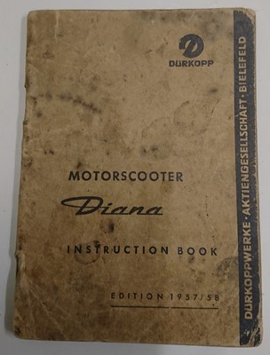 Lot 133 - 1954-62 Durkopp Diana Sport Parts, Special Tools & Manuals