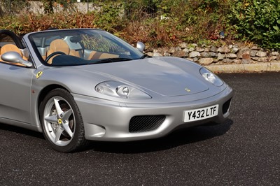 Lot 13 - 2001 Ferrari 360 Spider