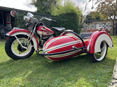 Lot 301 - 1941 Harley Davidson WL45 Combination