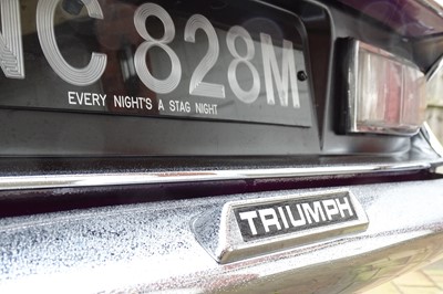 Lot 85 - 1974 Triumph Stag