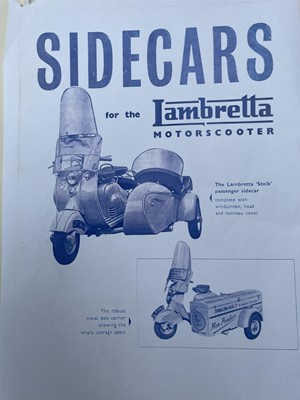 Lot 1956 Lambretta LD150 Mk 2 Tradesman Steib Combination