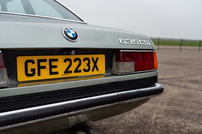 Lot 1982 BMW 635 CSi