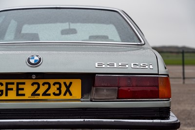 Lot 1982 BMW 635 CSi